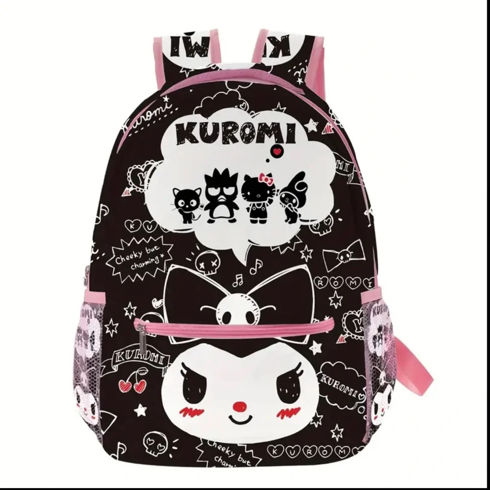🆕 Hello Kitty Sanrio Heimei Kuromi Authorized Cartoon Backpack - Black Beauty